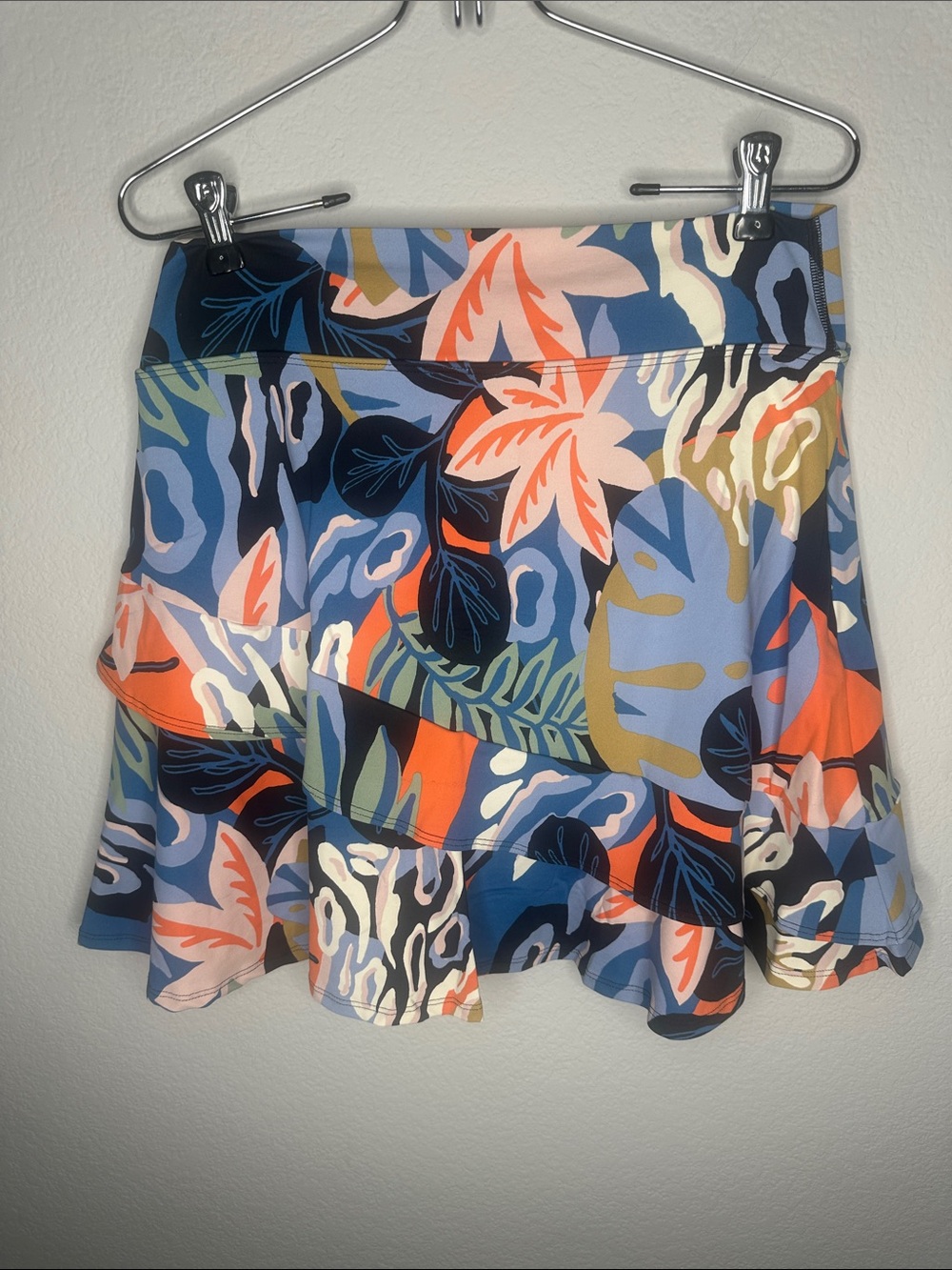 Dona Jo Floral Ruffle Skort in Multicolor